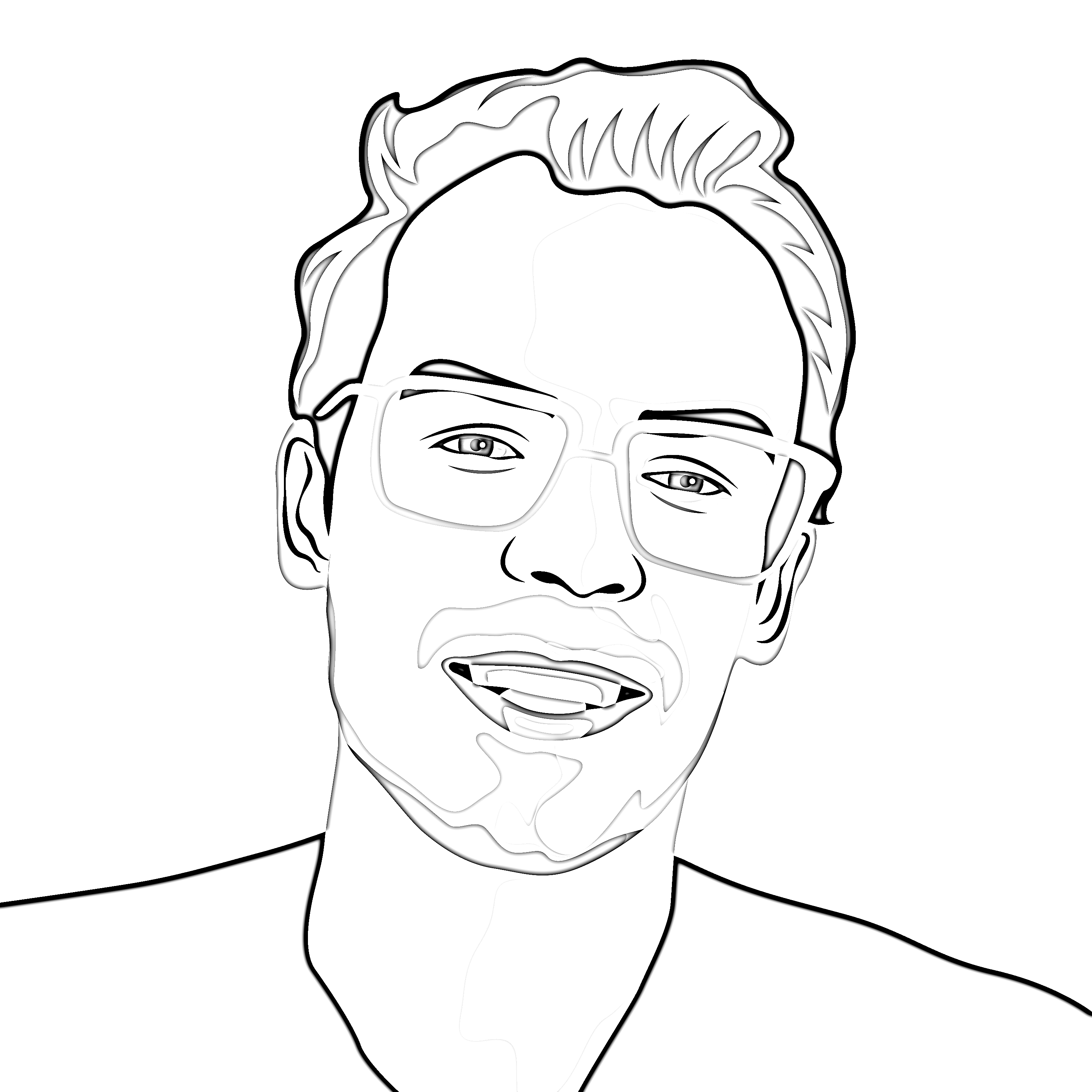Portrait illustration of Chris