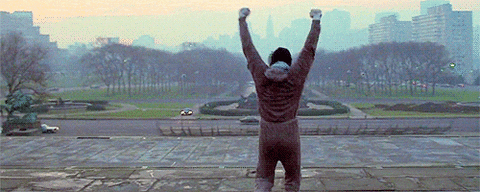On the grind like Rocky. Who doesn't like Rocky?